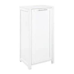 CROSLEY FURNITURE Savannah 18 in. W x 14 in. D x 35.5 in. H Linen Cabinet in White