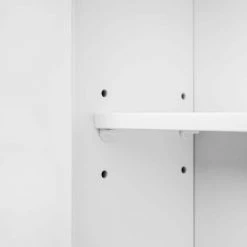 Elegant Home Fashions Newport Contemporary 20 in. W x 7 in. D x 24 in. H Wooden Bathroom Wall Cabinet in White -Bathroom Cabinets Shop white elegant home fashions bathroom wall cabinets ehf f0007 76 1000