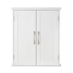 Elegant Home Fashions Newport Contemporary 20 in. W x 7 in. D x 24 in. H Wooden Bathroom Wall Cabinet in White -Bathroom Cabinets Shop white elegant home fashions bathroom wall cabinets ehf f0007 c3 1000