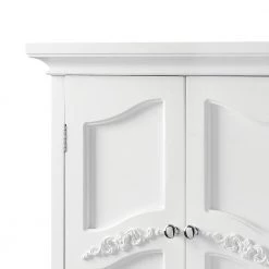 Elegant Home Fashions Venice 22 in. W x 24 in. H x 8 in. D Bathroom Storage Wall Cabinet in White -Bathroom Cabinets Shop white elegant home fashions bathroom wall cabinets hdt549 44 1000