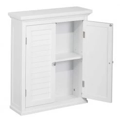 Elegant Home Fashions Simon 20 in. W x 24 in. H x 7 in. D Bathroom Storage Wall Cabinet with 2 Shutter Doors in White 11 Elegant Home Fashions Simon 20 in. W x 24 in. H x 7 in. D Bathroom Storage Wall Cabinet with 2 Shutter Doors in White -Bathroom Cabinets Shop white elegant home fashions bathroom wall cabinets hdt583 4f 1000