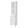 Elegant Home Fashions Newport Contemporary 13 in. W L x 15 in. W x 63.2 in. W Wooden Linen Cabinet, White 1 Elegant Home Fashions Newport Contemporary 13 in. W L x 15 in. W x 63.2 in. W Wooden Linen Cabinet, White -Bathroom Cabinets Shop white elegant home fashions linen cabinets ehf f0006 64 1000