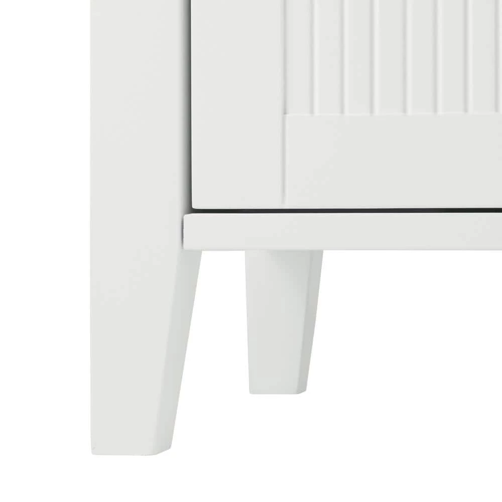 Elegant Home Fashions Newport Contemporary 13 in. W L x 15 in. W x 63.2 in. W Wooden Linen Cabinet, White 10 Elegant Home Fashions Newport Contemporary 13 in. W L x 15 in. W x 63.2 in. W Wooden Linen Cabinet, White - Image 8