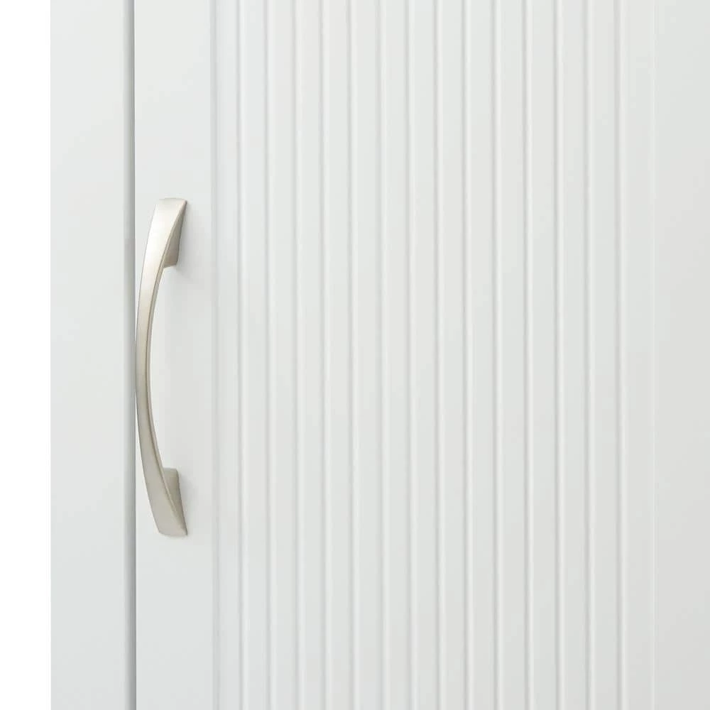 Elegant Home Fashions Newport Contemporary 13 in. W L x 15 in. W x 63.2 in. W Wooden Linen Cabinet, White 9 Elegant Home Fashions Newport Contemporary 13 in. W L x 15 in. W x 63.2 in. W Wooden Linen Cabinet, White - Image 7