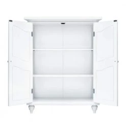 Elegant Home Fashions Venice 34 in. H x 27 in. W x 13-3/4 in. D Bathroom Linen Storage Floor Cabinet in White -Bathroom Cabinets Shop white elegant home fashions linen cabinets hdt550 c3 1000