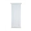 WG Wood Products Leesburg 4.25 x 15.5 x 31.5 White Enamel Bathroom Storage Wall Cabinet