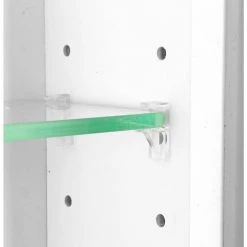 WG Wood Products Leesburg 4.25 x 15.5 x 31.5 White Enamel Bathroom Storage Wall Cabinet -Bathroom Cabinets Shop white enamel wg wood products bathroom wall cabinets lee 230 white fa 1000