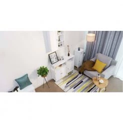 EPOWP 12.6 in. W x 11.8 in. D x 34.25 in. H White Linen Cabinet with Drawer and Single Shutter Door -Bathroom Cabinets Shop white epowp linen cabinets w4092pbh6590 fa 1000