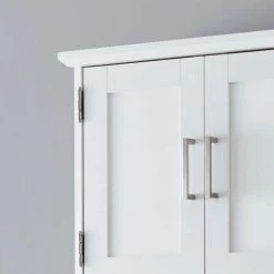 Glacier Bay Shaker Style 23 in. W Wall Cabinet with Open Shelf in White -Bathroom Cabinets Shop white glacier bay bathroom wall cabinets 5318wwhd 76 1000