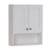 Glacier Bay Del Mar 21 in. W x 26 in. H x 8 in. D Over the Toilet Bathroom Storage Wall Cabinet in White 2 Glacier Bay Del Mar 21 in. W x 26 in. H x 8 in. D Over the Toilet Bathroom Storage Wall Cabinet in White -Bathroom Cabinets Shop white glacier bay bathroom wall cabinets dmoj21com w 64 1000