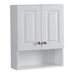 Glacier Bay Lancaster 20.5 in. W Wall Cabinet in White -Bathroom Cabinets Shop white glacier bay bathroom wall cabinets laoj25 wh 1f 1000