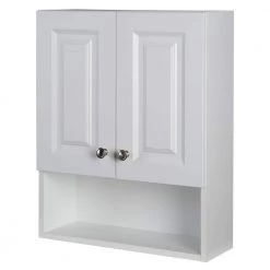 Glacier Bay Lancaster 20.5 in. W Wall Cabinet in White -Bathroom Cabinets Shop white glacier bay bathroom wall cabinets laoj25 wh 44 1000