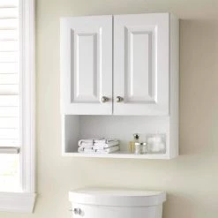 Glacier Bay Lancaster 20.5 in. W Wall Cabinet in White -Bathroom Cabinets Shop white glacier bay bathroom wall cabinets laoj25 wh 76 1000