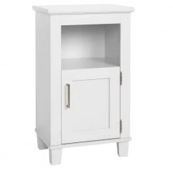 Glacier Bay Shaker Style 16 in. W x 12 in. D x 29.9 in. H Floor Cabinet in White