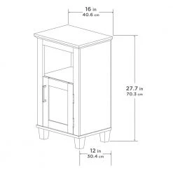 Glacier Bay Shaker Style 16 in. W x 12 in. D x 29.9 in. H Floor Cabinet in White -Bathroom Cabinets Shop white glacier bay linen cabinets 5337wwhd fa 1000