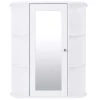 Gymax 23.5 in. W Bathroom Cabinet Single Door Shelves Mount Wall Cabinet with Mirror White 2 Gymax 23.5 in. W Bathroom Cabinet Single Door Shelves Mount Wall Cabinet with Mirror White -Bathroom Cabinets Shop white gymax bathroom wall cabinets gym01632 64 1000