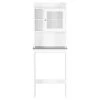 Gymax 7.5 in. D x 68 in. H Over-the-Toilet Bath Cabinet Bathroom Space Saver Storage Organizer White -Bathroom Cabinets Shop white gymax bathroom wall cabinets gym02101 64 1000