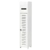 Gymax 6 in. W x 6.5 in. D x 31.5 in. H White Small Bathroom Storage Shelf Corner Floor Linen Cabinet Toilet Paper Holder -Bathroom Cabinets Shop white gymax linen cabinets gym05081 64 1000
