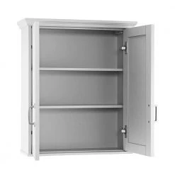 Home Decorators Collection Ashburn 23-1/2 in. W x 27 in. H x 8 in. D Bathroom Storage Wall Cabinet in White -Bathroom Cabinets Shop white home decorators collection bathroom wall cabinets asww2327 77 1000