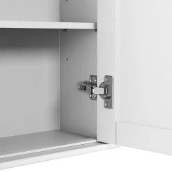 Home Decorators Collection Ashburn 23-1/2 in. W x 27 in. H x 8 in. D Bathroom Storage Wall Cabinet in White -Bathroom Cabinets Shop white home decorators collection bathroom wall cabinets asww2327 c3 1000