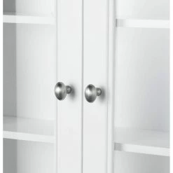 Home Decorators Collection Gazette 23-1/2 in. W x 31 in. H x 7-1/2 in. D Bathroom Storage Wall Cabinet with Glass Door in White 12 Home Decorators Collection Gazette 23-1/2 in. W x 31 in. H x 7-1/2 in. D Bathroom Storage Wall Cabinet with Glass Door in White -Bathroom Cabinets Shop white home decorators collection bathroom wall cabinets gaww2431 4f 1000