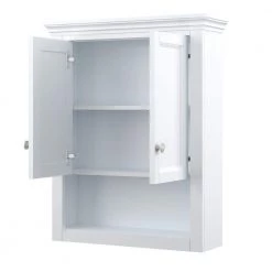 Home Decorators Collection Lamport 26 in. W x 32 in. H Wall Cabinet in White -Bathroom Cabinets Shop white home decorators collection bathroom wall cabinets lmww2632 77 1000