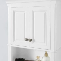 Home Decorators Collection Moorpark 24 in. W Wall Cabinet in White -Bathroom Cabinets Shop white home decorators collection bathroom wall cabinets moorpark wc w 1f 1000
