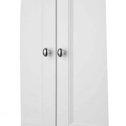 Home Decorators Collection Naples 26-1/2 in. W x 32-3/4 in. H x 8 in. D Bathroom Storage Wall Cabinet in White -Bathroom Cabinets Shop white home decorators collection bathroom wall cabinets nawo2633 1f 1000