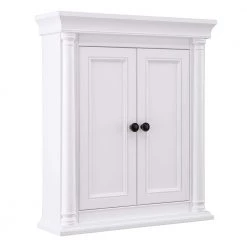 Home Decorators Collection Strousse 26 in. W x 30 in. H Wall Cabinet in White -Bathroom Cabinets Shop white home decorators collection bathroom wall cabinets srww2630 c3 1000