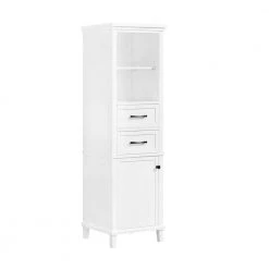 Home Decorators Collection Merryfield 20 in. W x 16 in. D x 65 in. H Floor Linen Tower in White -Bathroom Cabinets Shop white home decorators collection linen cabinets 19112 lt20 wt c3 1000