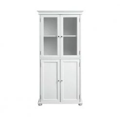 Home Decorators Collection Hampton Harbor 25 in. W x 14 in. D x 52-1/2 in. H Linen Cabinet in White