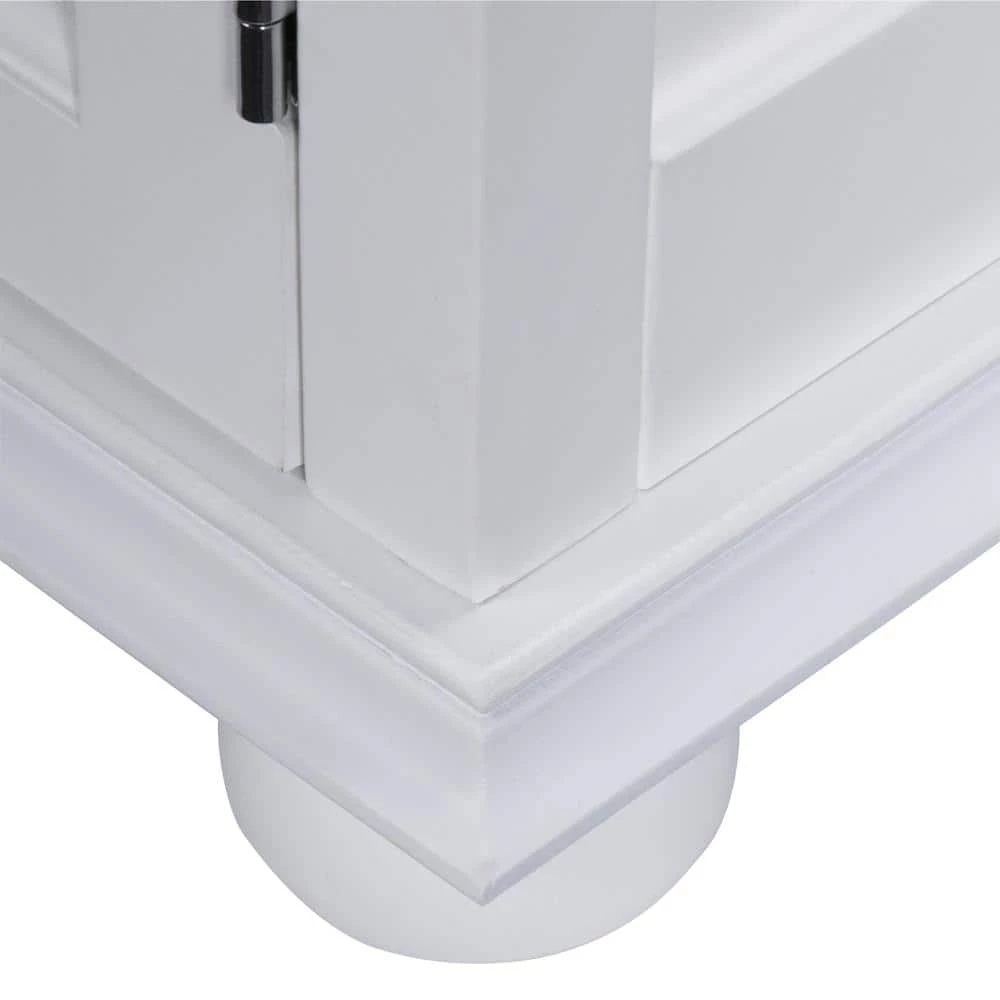 Home Decorators Collection Hampton Harbor 15 in. W x 10 in. D x 67-1/2 in. H Linen Cabinet in White 5 Home Decorators Collection Hampton Harbor 15 in. W x 10 in. D x 67-1/2 in. H Linen Cabinet in White - Image 3