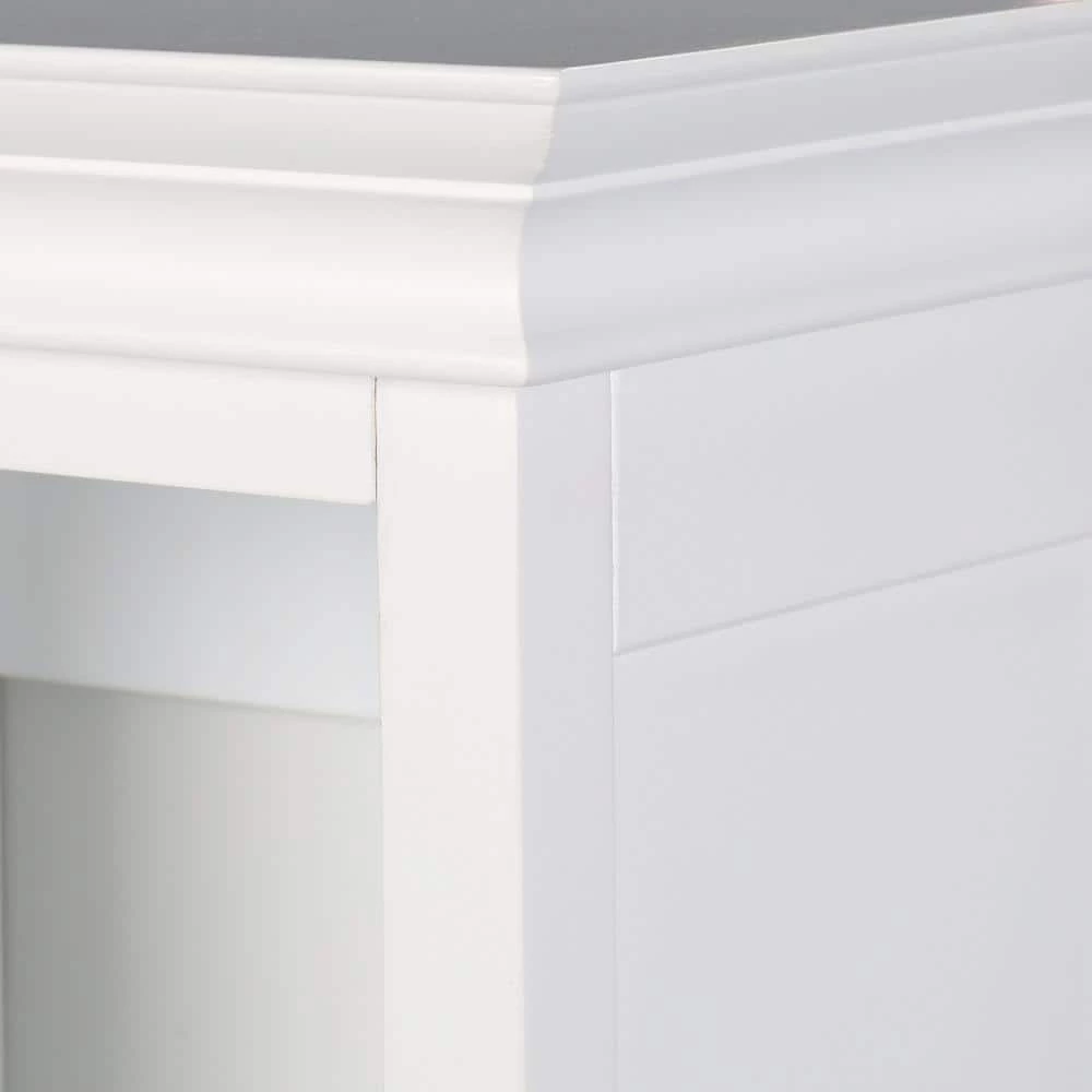 Home Decorators Collection Hampton Harbor 15 in. W x 10 in. D x 67-1/2 in. H Linen Cabinet in White 4 Home Decorators Collection Hampton Harbor 15 in. W x 10 in. D x 67-1/2 in. H Linen Cabinet in White - Image 2