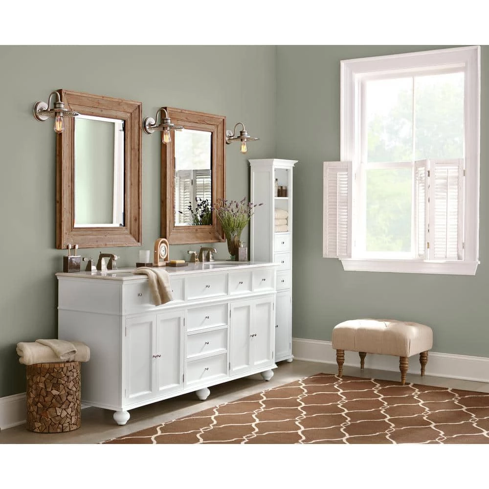 Home Decorators Collection Hampton Harbor 15 in. W x 10 in. D x 67-1/2 in. H Linen Cabinet in White 10 Home Decorators Collection Hampton Harbor 15 in. W x 10 in. D x 67-1/2 in. H Linen Cabinet in White - Image 8