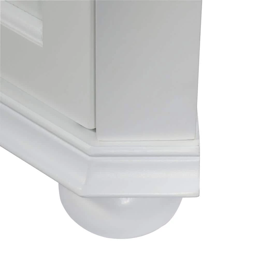 Home Decorators Collection Hampton Harbor 23 in. W x 13 in. D x 67-1/2 in. H Corner Linen Cabinet in White 4 Home Decorators Collection Hampton Harbor 23 in. W x 13 in. D x 67-1/2 in. H Corner Linen Cabinet in White - Image 2