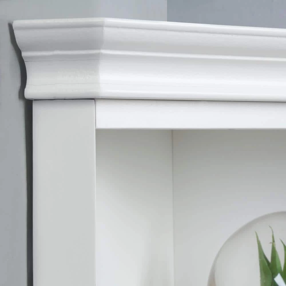 Home Decorators Collection Hampton Harbor 23 in. W x 13 in. D x 67-1/2 in. H Corner Linen Cabinet in White 7 Home Decorators Collection Hampton Harbor 23 in. W x 13 in. D x 67-1/2 in. H Corner Linen Cabinet in White - Image 5