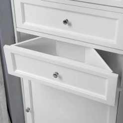 Home Decorators Collection Hampton Harbor 23 in. W x 13 in. D x 67-1/2 in. H Corner Linen Cabinet in White 13 Home Decorators Collection Hampton Harbor 23 in. W x 13 in. D x 67-1/2 in. H Corner Linen Cabinet in White -Bathroom Cabinets Shop white home decorators collection linen cabinets bf 21893 wh 4f 1000