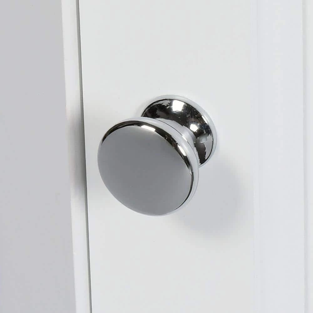 Home Decorators Collection Hampton Harbor 23 in. W x 13 in. D x 67-1/2 in. H Corner Linen Cabinet in White 9 Home Decorators Collection Hampton Harbor 23 in. W x 13 in. D x 67-1/2 in. H Corner Linen Cabinet in White - Image 7