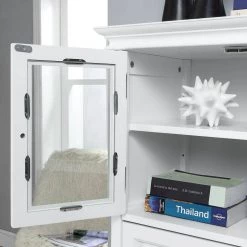 Home Decorators Collection Hampton Harbor 25 in. W x 14 in. D x 52-1/2 in. H Linen Cabinet with Drawer in White -Bathroom Cabinets Shop white home decorators collection linen cabinets bf 22673 wh 44 1000