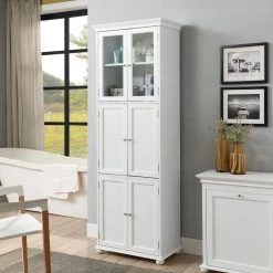 Home Decorators Collection Hampton Harbor Tall Cabinet 25 in. W in White