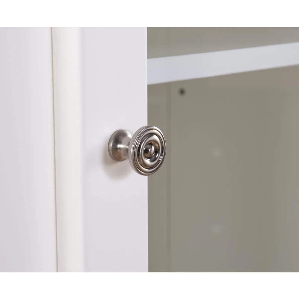 Home Decorators Collection Ridgemore 20 in. W x 65 in. H x 14 in. D Bathroom Linen Storage Cabinet in White 11 Home Decorators Collection Ridgemore 20 in. W x 65 in. H x 14 in. D Bathroom Linen Storage Cabinet in White - Image 9