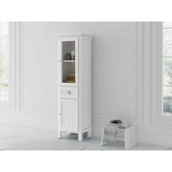 Home Decorators Collection Ridgemore 20 in. W x 65 in. H x 14 in. D Bathroom Linen Storage Cabinet in White 25 Home Decorators Collection Ridgemore 20 in. W x 65 in. H x 14 in. D Bathroom Linen Storage Cabinet in White -Bathroom Cabinets Shop white home decorators collection linen cabinets md l1763 31 1000