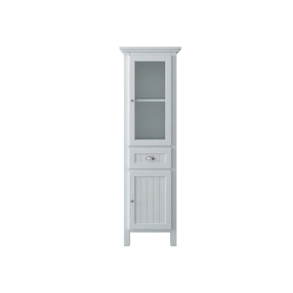 Home Decorators Collection Ridgemore 20 in. W x 65 in. H x 14 in. D Bathroom Linen Storage Cabinet in White 3 Home Decorators Collection Ridgemore 20 in. W x 65 in. H x 14 in. D Bathroom Linen Storage Cabinet in White