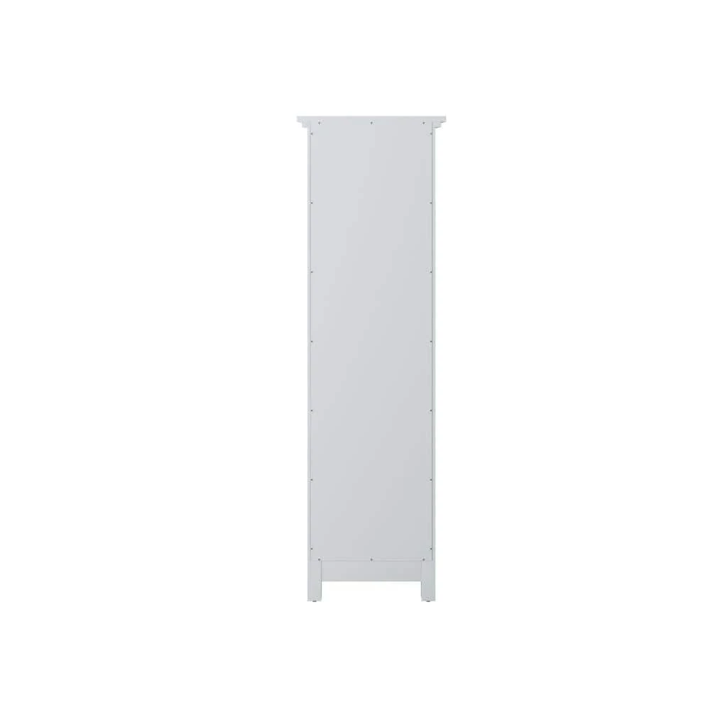 Home Decorators Collection Ridgemore 20 in. W x 65 in. H x 14 in. D Bathroom Linen Storage Cabinet in White 7 Home Decorators Collection Ridgemore 20 in. W x 65 in. H x 14 in. D Bathroom Linen Storage Cabinet in White - Image 5