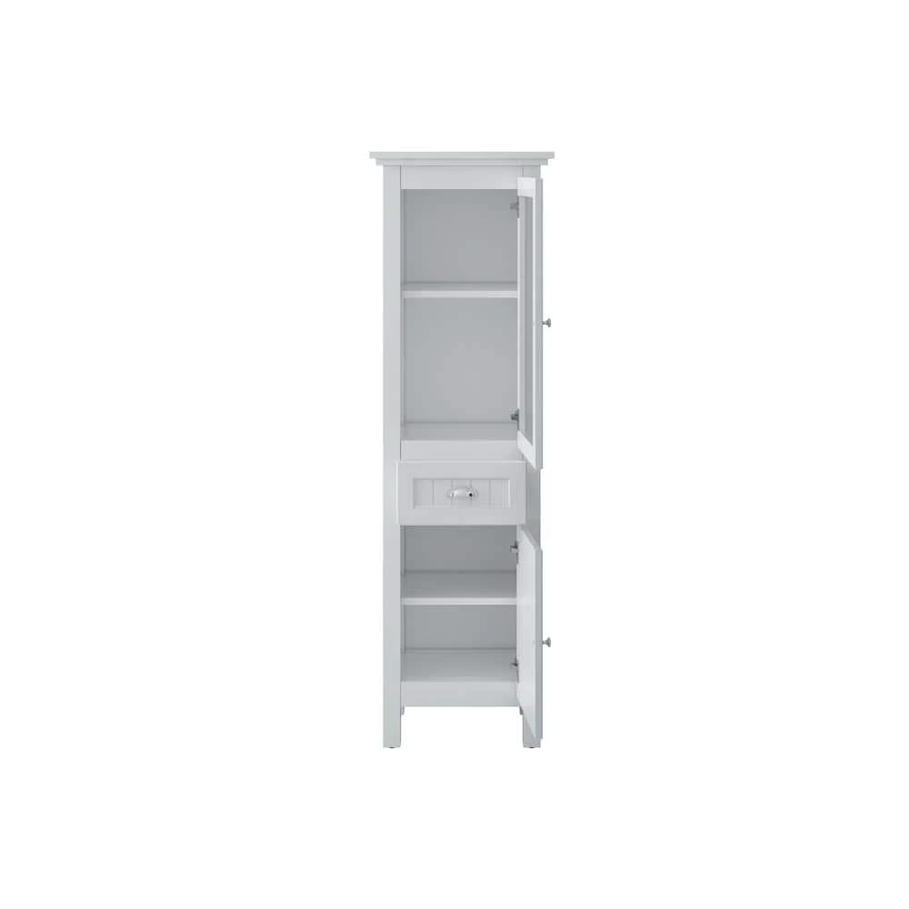 Home Decorators Collection Ridgemore 20 in. W x 65 in. H x 14 in. D Bathroom Linen Storage Cabinet in White 8 Home Decorators Collection Ridgemore 20 in. W x 65 in. H x 14 in. D Bathroom Linen Storage Cabinet in White - Image 6
