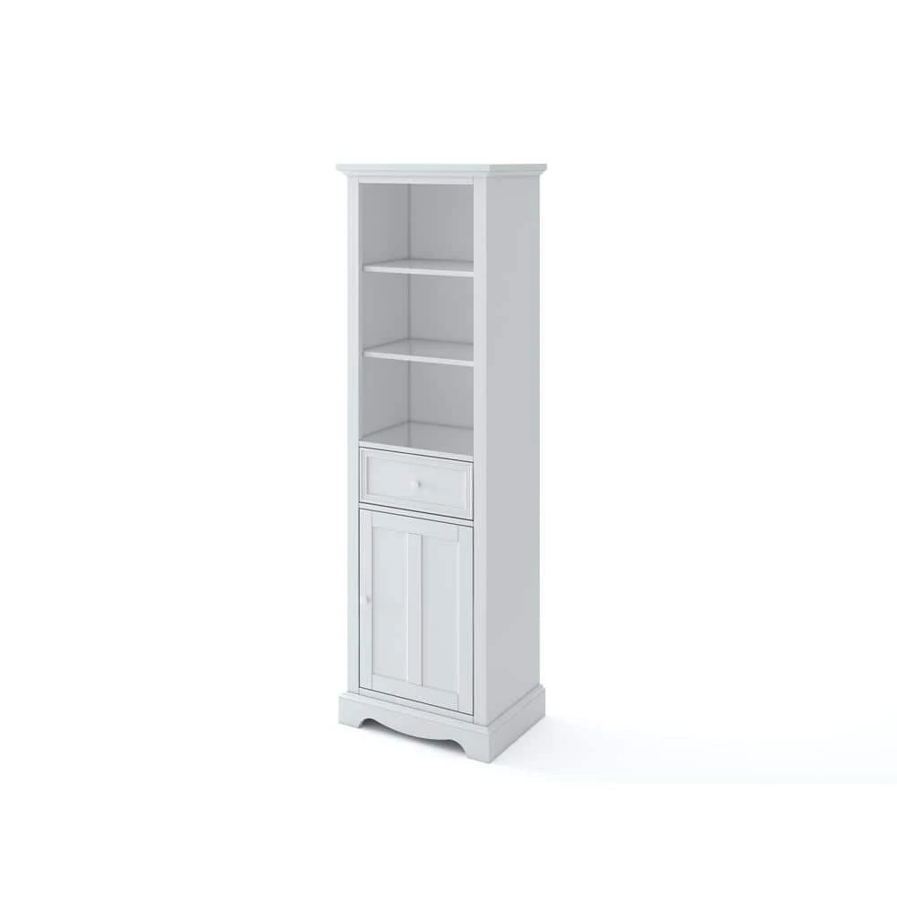 Home Decorators Collection Fremont 20 in. W x 14 in. D x 65 in. H Linen Cabinet in White 5 Home Decorators Collection Fremont 20 in. W x 14 in. D x 65 in. H Linen Cabinet in White - Image 3