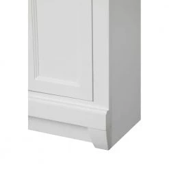 Home Decorators Collection Naples 24 in. W x 17 in. D x 74 in. H Bathroom Linen Cabinet in White -Bathroom Cabinets Shop white home decorators collection linen cabinets nawl2474 1f 1000