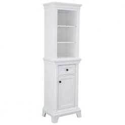 Home Decorators Collection Strousse 21 in. W x 72 in. D Linen Cabinet in White -Bathroom Cabinets Shop white home decorators collection linen cabinets srwl2172 c3 1000
