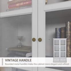 FUFU&GAGA 39.4 in. W x 15.7 in. D x 70.9 in. H White Wood Freestanding Bathroom Linen Cabinet with Shelves and Drawers -Bathroom Cabinets Shop white linen cabinets kf260026 012 c 76 1000