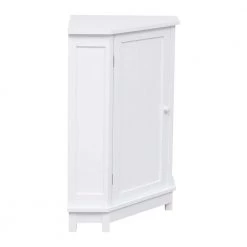 Tunuo 24.72 in. W x 17.5 in. D x 31 in. H White Freestanding Corner Bathroom Linen Cabinet with Shelf -Bathroom Cabinets Shop white linen cabinets sf 2917477wt 44 1000